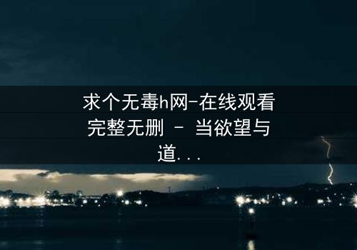 求个无毒h网-在线观看完整无删 - 当欲望与道德在黑暗中碰撞