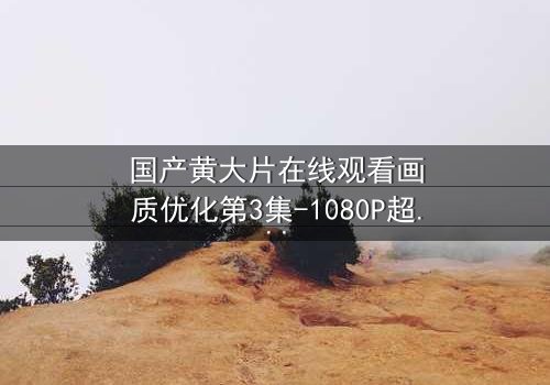 国产黄大片在线观看画质优化第3集-1080P超清完整无删 - 一场视觉与情感的极致盛宴