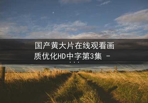 国产黄大片在线观看画质优化HD中字第3集 - 当欲望与真相交织,谁能全身而退?