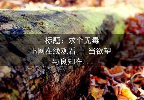 标题:求个无毒h网在线观看 - 当欲望与良知在数字迷宫中交锋