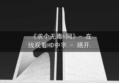 《求个无毒h网》- 在线观看HD中字 - 揭开网络迷局背后的惊悚真相