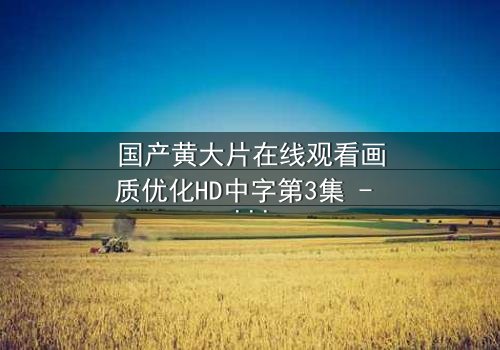 国产黄大片在线观看画质优化HD中字第3集 - 揭秘画质提升背后的秘密与情感纠葛