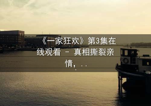 《一家狂欢》第3集在线观看 - 真相撕裂亲情,谁能全身而退?