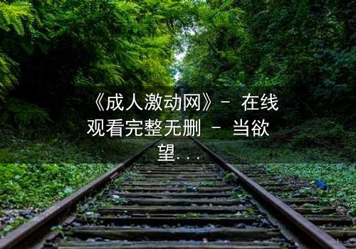 《成人激动网》- 在线观看完整无删 - 当欲望与道德在黑暗中碰撞