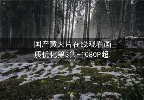 国产黄大片在线观看画质优化第3集-1080P超清完整无删 - 揭秘画质提升背后的情感风暴