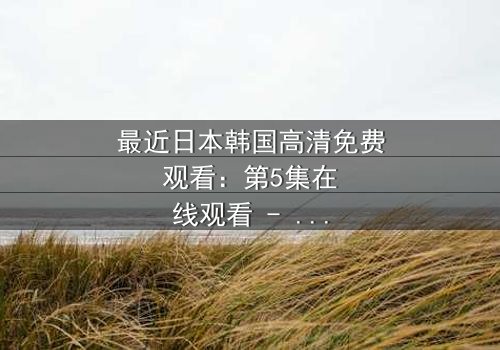 最近日本韩国高清免费观看:第5集在线观看 - 揭开跨国阴谋的终极谜团
