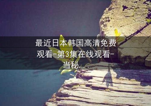 最近日本韩国高清免费观看-第3集在线观看-当秘密揭开,谁还能全身而退?