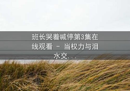 班长哭着喊停第3集在线观看 - 当权力与泪水交织,校园风暴一触即发!