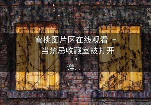 蜜桃图片区在线观看 - 当禁忌收藏室被打开,谁在暗处按下删除键?