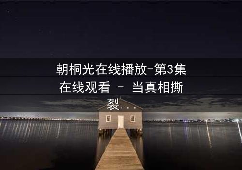 朝桐光在线播放-第3集在线观看 - 当真相撕裂,谁在背后操控一切?
