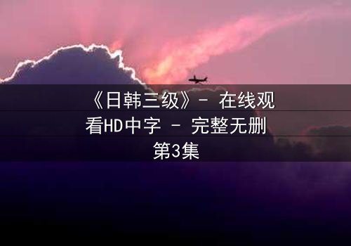 《日韩三级》- 在线观看HD中字 - 完整无删第3集
