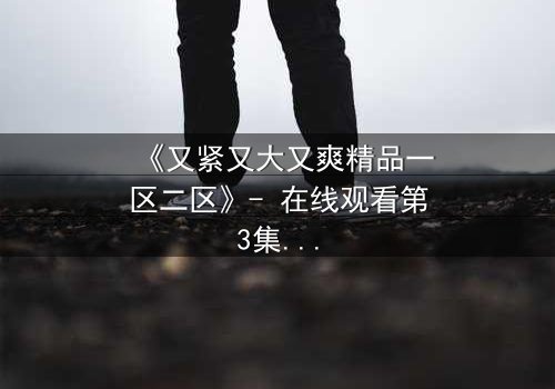 《又紧又大又爽精品一区二区》- 在线观看第3集 - 揭开人性最深层的欲望与挣扎