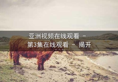 亚洲视频在线观看 - 第3集在线观看 - 揭开隐藏的真相,你敢直面吗?