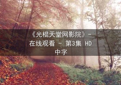 《光棍天堂网影院》- 在线观看 - 第3集 HD中字